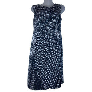 Connected Apparel Women's Black Polka Dot Sleeveless Dress Size 12 BG 11
